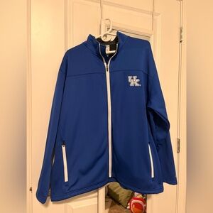 Champion Kentucky Wildcats Full Zip Jacket Blue UK Logo XL